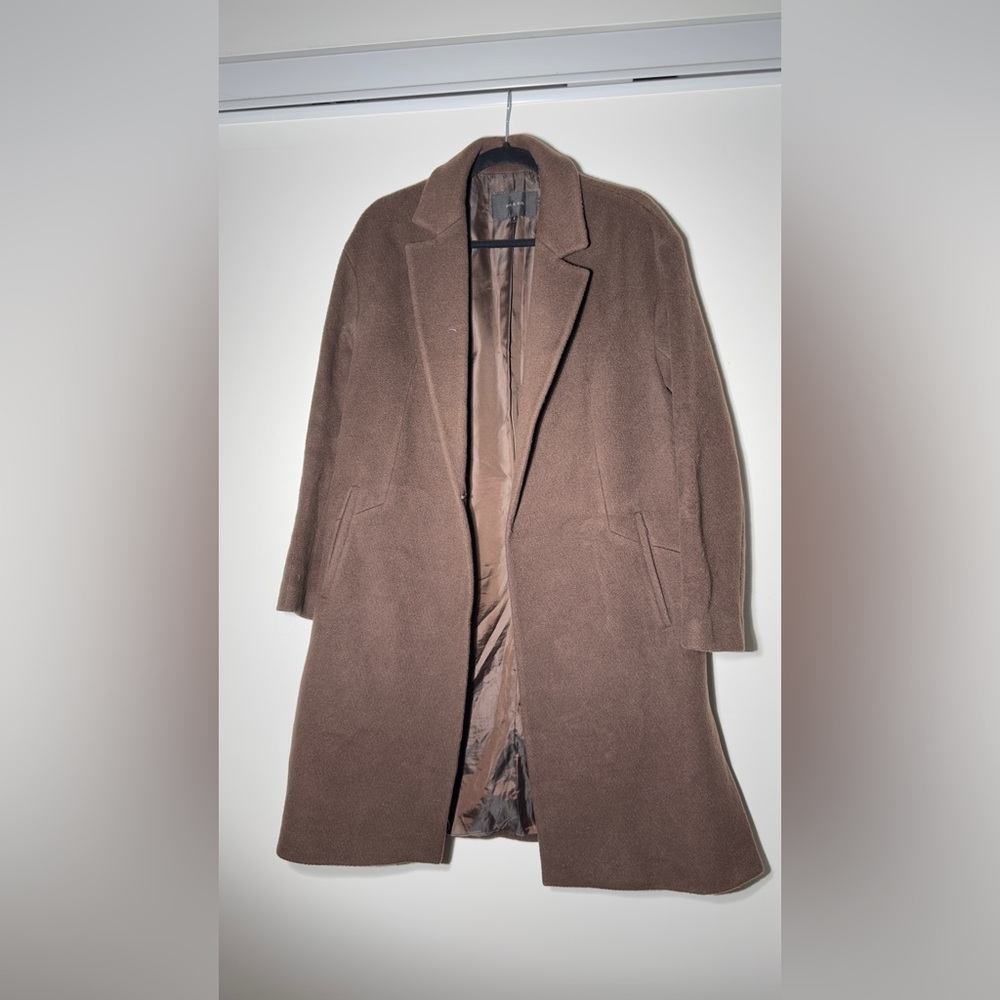 Wool Brown Long Coat